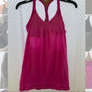 Pink Lululemon two-layer top
